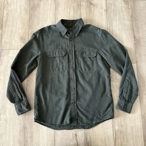 Banana Republic Shirt Mens Small Green Long Sleeve Button Front Casual